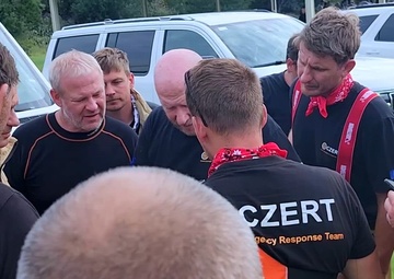 Texas Guard and Czech firefighters conduct joint search with Indiana Task Force in Sisterdale, Texas