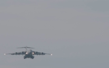DLE 2025: A C-17 Globemaster III lands at Yokota