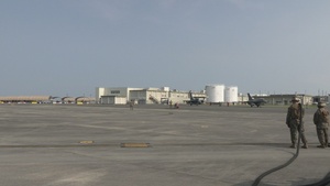 U.S. Airforce F-16C Fighting Falcons land at MCAS Iwakuni for exercise Resolute Forces Pacific.