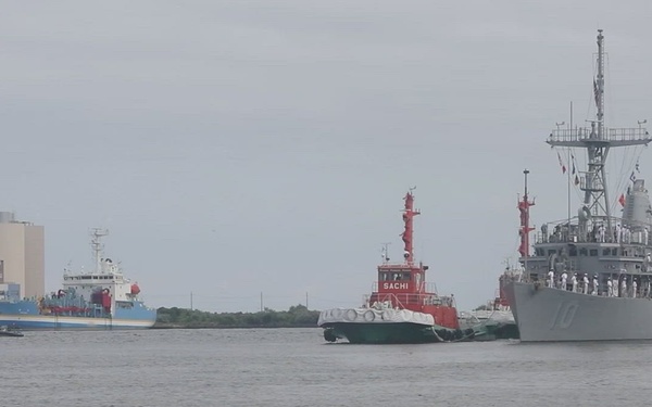 USS Warrior Arrives in Niigata, Japan
