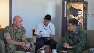 Lt. Gen. Stephen Jost, Commander, U.S. Forces Japan, 5th Air Force visits MCAS Iwakuni for exercise Resolute Force Pacific 2025.