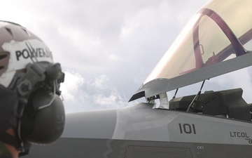 VMFA-311 conducts engine check during Red Flag Alaska
