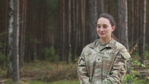 U.S. Army Cadet speaks about her experience in Cadet Troop Leader Training with the 173rd Airborne Brigade