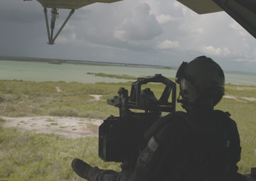 U.S. Marines with HMH-461 and 2nd LAAD Battalion conduct flight operations and rehearse air-delivered ground refueling