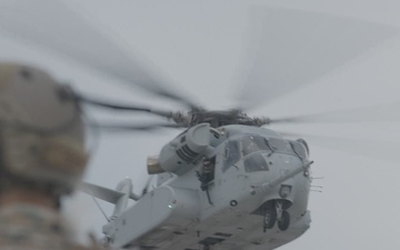 U.S. Marines with HMH-461 and 2nd DSB perform external lifts with CH-53K King Stallions