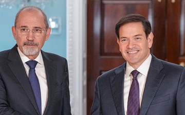 Secretary Rubio meets with Jordanian Deputy Prime Minister and Foreign Minister Ayman Safadi at the Department of State
