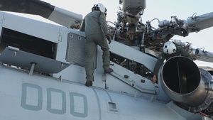 U.S. Marines with HMH-461 prepare for flight operations in Key West