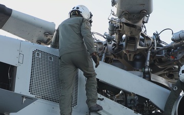 U.S. Marines with HMH-461 prepare for flight operations in Key West