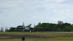Royal New Zealand Air Force deliver cargo for REFORPAC operations