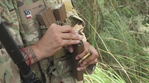 B-Roll: 173rd Airborne Brigade Soldiers conduct M4 Carbine range to prepare for Expert Soldier and Expert Infantry Badge