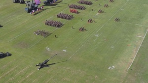 II Marine Expeditionary Force Relief and Appointment Drone Footage