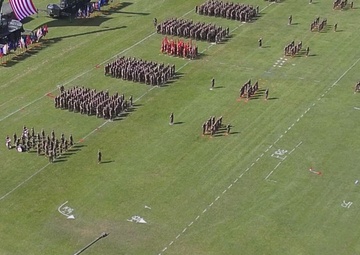 II Marine Expeditionary Force Relief and Appointment Drone Footage