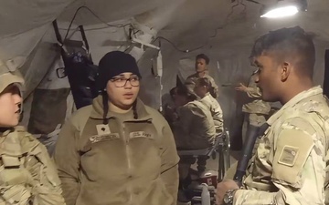 181st Brigade Support Battalion medics train for mass casualty during Raven Focus