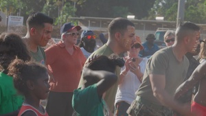 B-ROLL: U.S. Marines take part in Tiwi Culture Festival