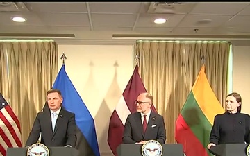 Hegseth, Caine Meet With Leaders from Estonia, Latvia and Lithuania