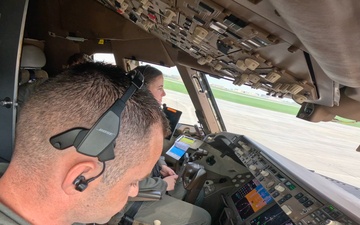 KC-46 aerial refueling broll