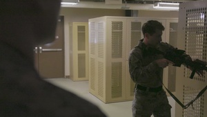 U.S. service members conduct close-quarters battle training