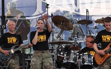 Iowa National Guard’s 42 Romeo plays RAGBRAI main stage (BROLL)