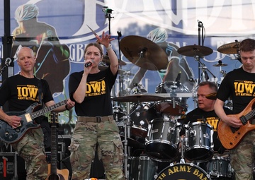 Iowa National Guard’s 42 Romeo plays RAGBRAI main stage (B-Roll)
