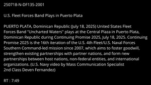 U. S. Fleet Forces Band Plays in Puerto Plata