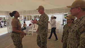 USNS Comfort Leadership Visits a Medsite in Puerto Plata