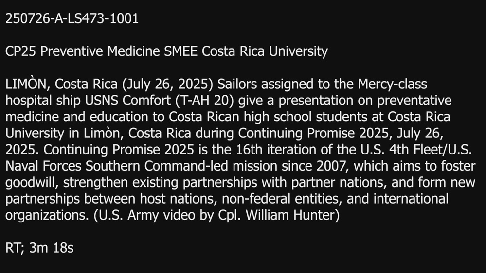 CP25 Preventive Medicine SMEE Costa Rica University