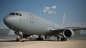 Maintainers prep KC-46 for Talisman Sabre 25 air refueling mission