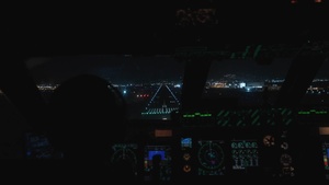 U.S. Air Force C-5 Super Galaxy aircrew members fly to Hawaii during DLE 2025