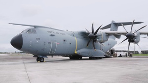 US, UK, AUS, NZ service members train aeromedical evac on RAF A400 during Department-Level Exercise 2025