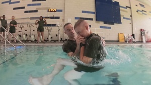 U.S. Marines at School of Infantry - East Get Baptized