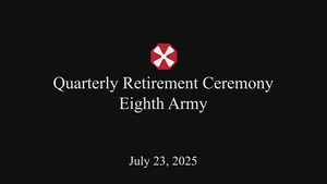 1st Signal Brigade Hosts Eighth Army’s Quarterly Retirement Ceremony