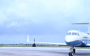 SecAF Arrives at Andersen AFB