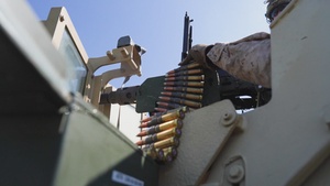 2nd Distribution Support Battalion conducts live-fire vehicle machine gun range