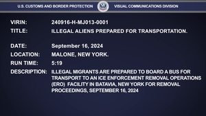 Illegal aliens prepared for transportation.