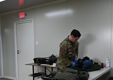 354 AEW Airmen hard at work (broll)