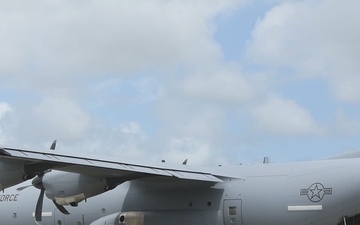 B-Roll Package: C-130J Super Hercules Cargo Offload at Misawa AB in support of REFORPAC 25
