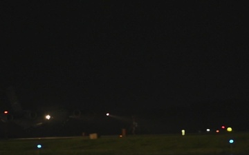 B-Roll Package: C-17 Globemaster III Cargo Offload at Misawa AB in support of REFORPAC 25