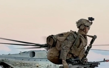 US Marine Corps Conduct Notional Air Assault Raid