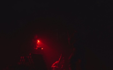 White Devils fire mortars at night during Devil Avalanche B-Roll Package