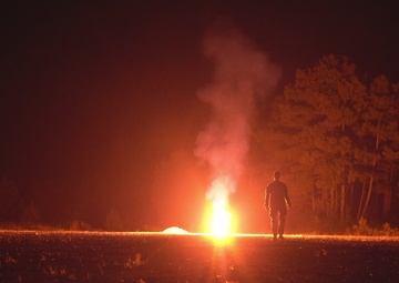 White Devils fire mortars at night during Devil Avalanche B-Roll Package