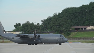 Royal New Zealand Infantry Platoon Arrives at Osan AB