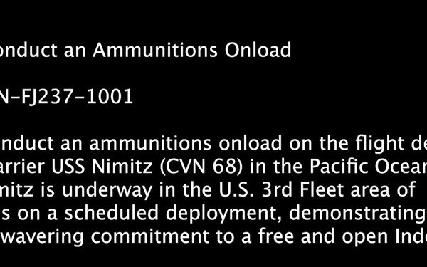 Sailors Conduct an Ammunitions Unload