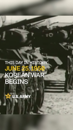 Social 9x16: This Day in Army History: Korea War Begins