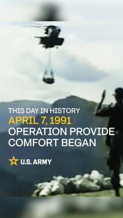 Social 9x16: This Day in Army History: Operation Provide Comfort Begins