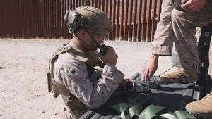 Combat Logistics Battalion 15 Marines utilize Small Unmanned Aircraft Systems at the southern border