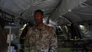 Airmen simulate aeromedical evacuation during UC25 at Travis AFB