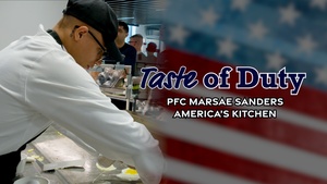 Army Culinary Specialist PFC Marsae Sanders