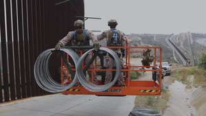 Task Force Sapper Marines close gaps in southern border barrier at Imperial Beach