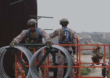 Task Force Sapper Marines close gaps in southern border barrier at Imperial Beach