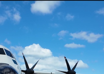 Coast Guard Air Station Barbers Point conducts flyover of Hawaiian Islands folllowing tsunami